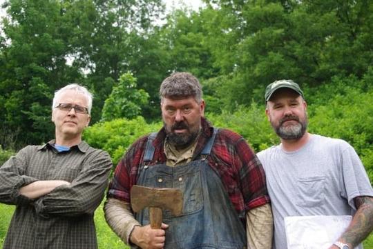 Anthony Wood, Tom Crawford and Thomas Muschitz on location in Driftless